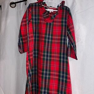 Crown & Ivy Red Plaid Girls Christmas Dress